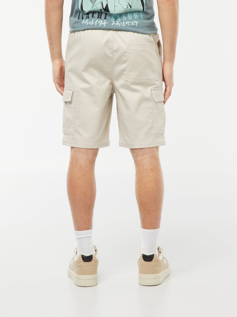 Rechte bermuda met klepzakjes GRIJS - Kiabi