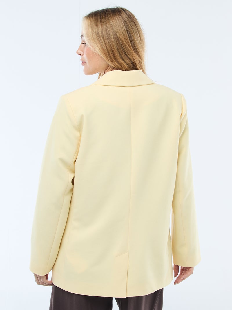 Rechte blazer Geel - Kiabi