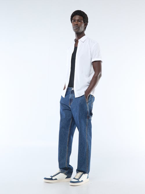 Rechte blouse met korte mouw - Kiabi