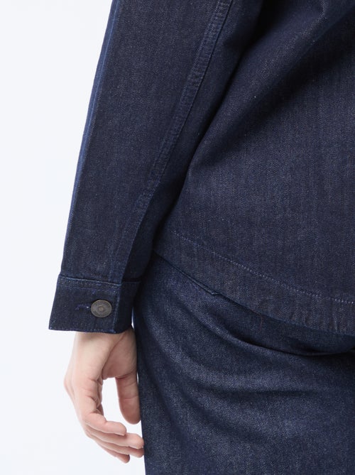 Rechte blouse van denim - Kiabi