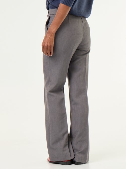 Rechte broek met ceintuur in de taille - Kiabi