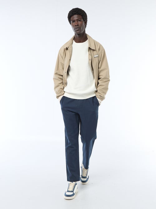 Rechte broek met elastische taille - Kiabi