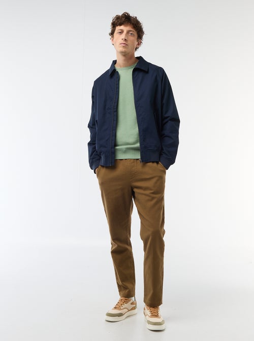 Rechte broek met elastische taille - Kiabi