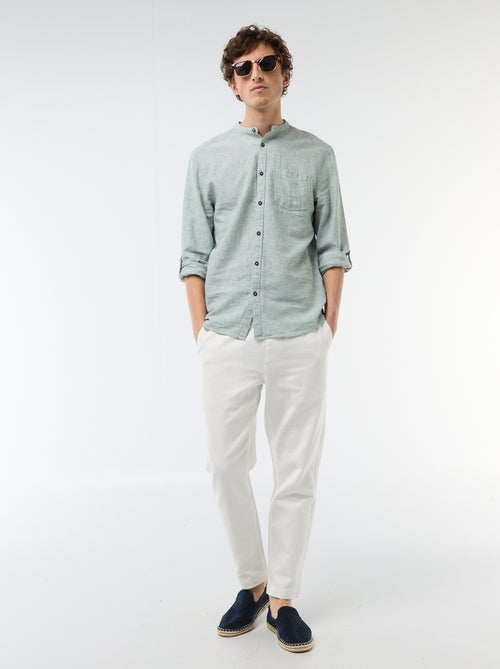 Rechte broek met elastische taille - Kiabi