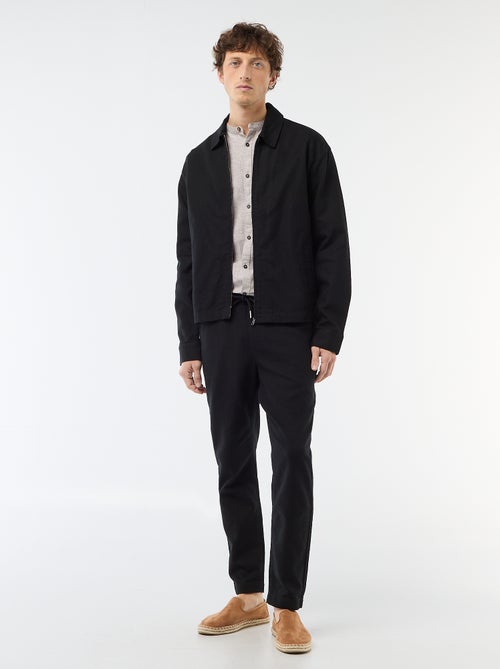 Rechte broek met elastische taille - Kiabi