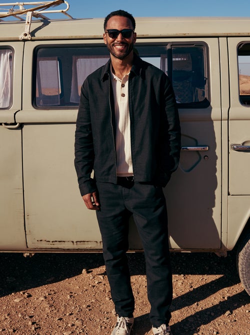 Rechte broek met elastische taille - Kiabi