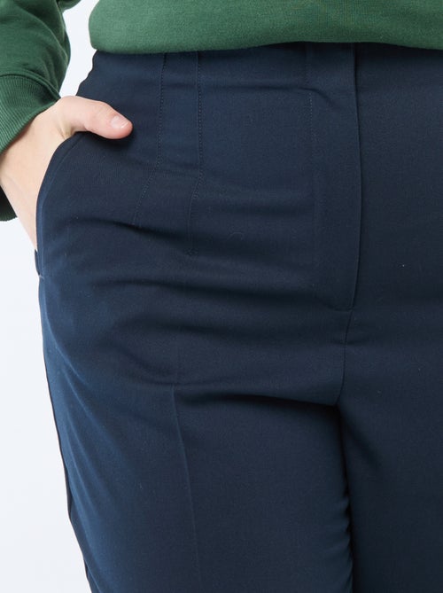 Rechte broek met hoge taille - Kiabi