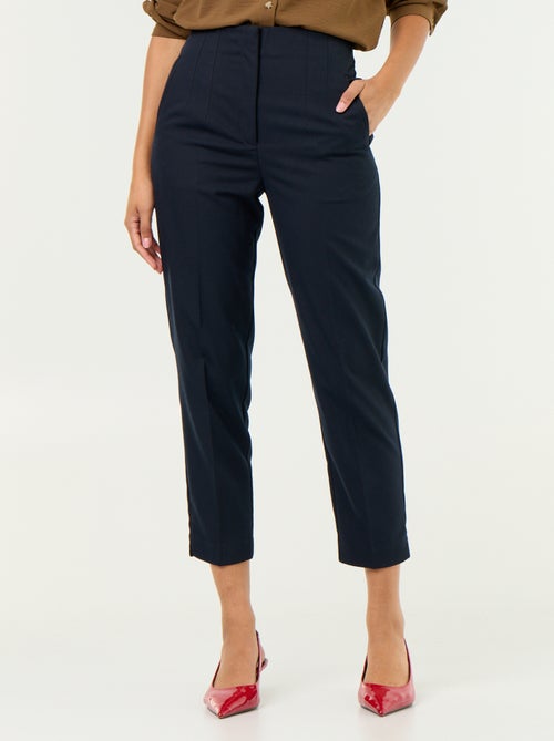 Rechte broek met hoge taille - Kiabi
