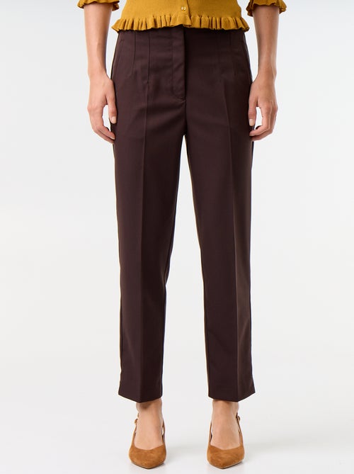 Rechte broek met hoge taille - Kiabi