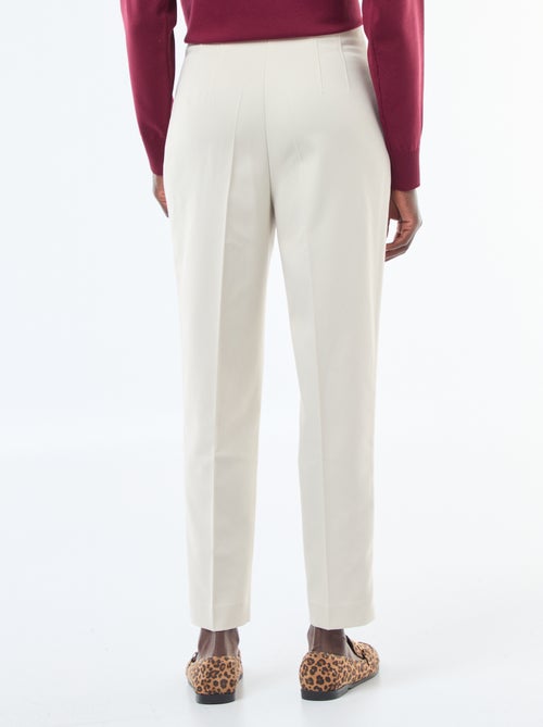 Rechte broek met hoge taille - Kiabi