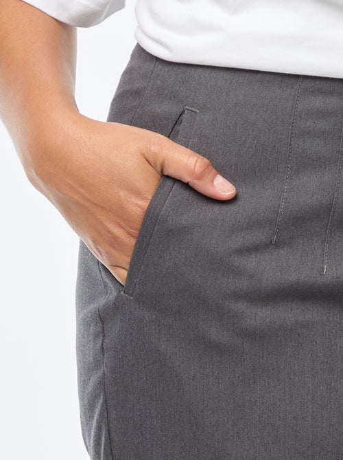 Rechte broek met hoge taille - Kiabi