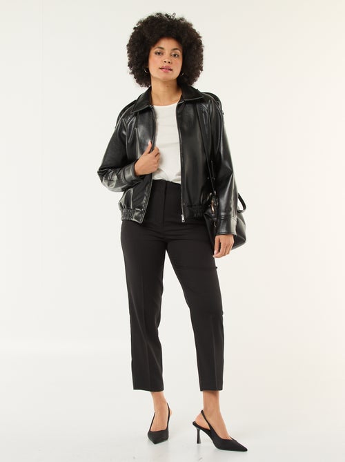 Rechte broek met hoge taille - Kiabi
