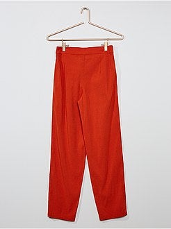 Rechte broek met knopen - Kiabi