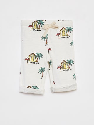 Rechte broek met print