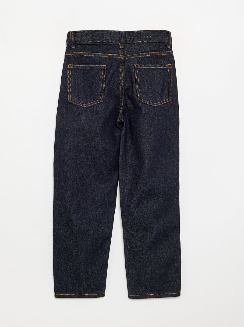 Rechte broek van denim Blauw - Kiabi