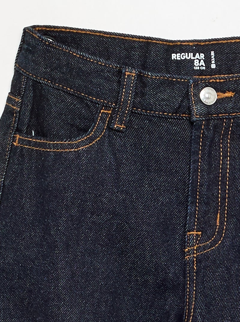 Rechte broek van denim Blauw - Kiabi