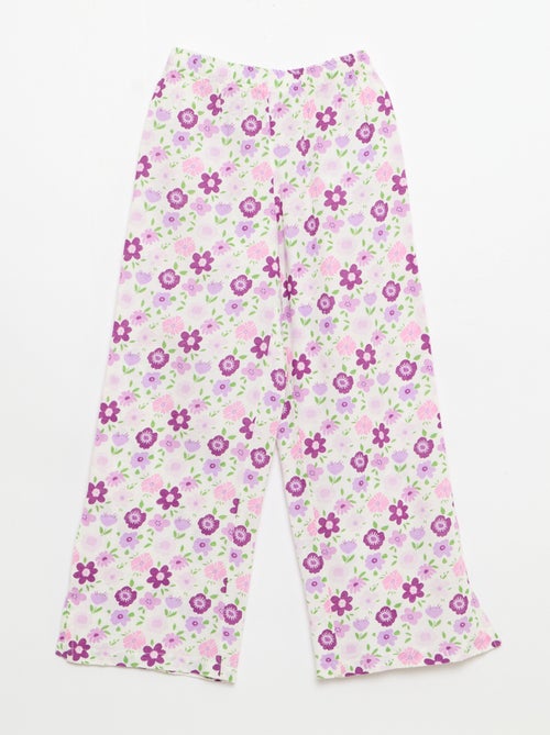 Rechte broek van linnenmix - Kiabi