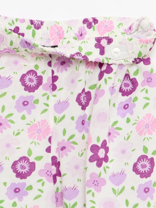 Rechte broek van linnenmix - Kiabi