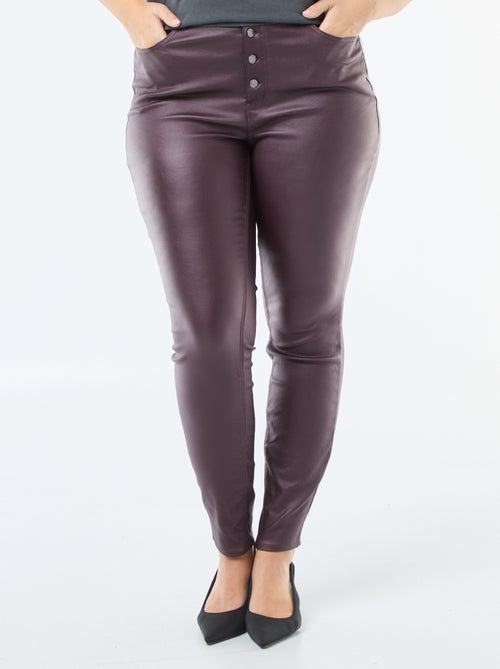 Rechte broek van satijnachtige stof - Kiabi