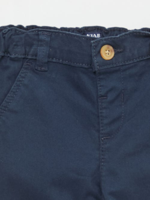 Rechte chino van stretchkatoen - Kiabi