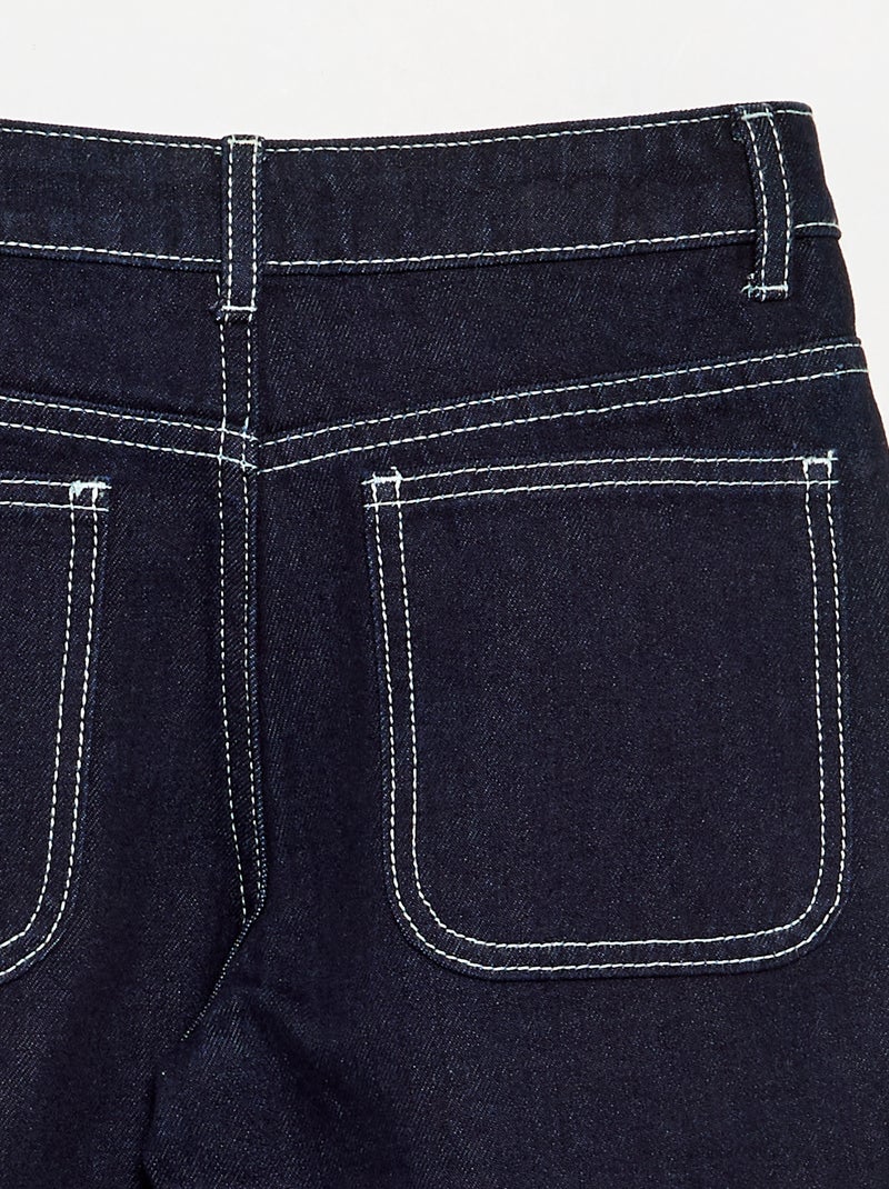 Rechte denim broek Blauw - Kiabi