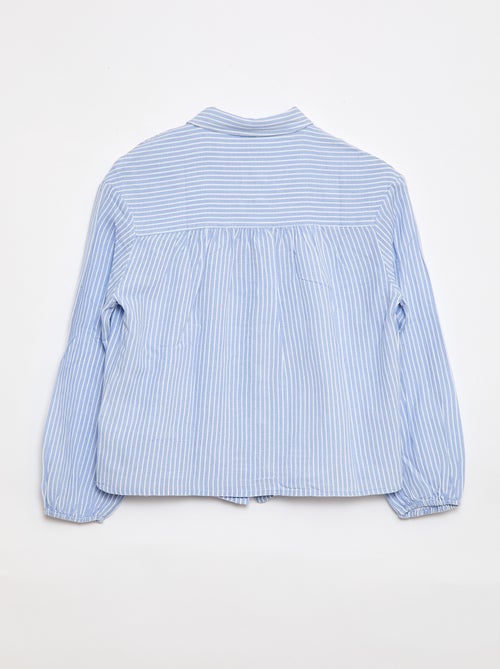 Rechte gestreepte blouse - Gemakkelijk aan te trekken - Kiabi