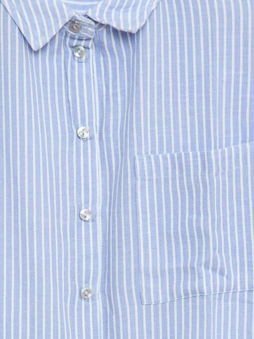 Rechte gestreepte blouse - Gemakkelijk aan te trekken - Kiabi