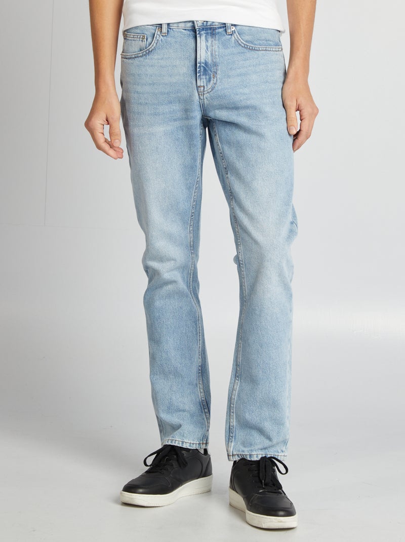 Rechte jeans - L32 BLAUW - Kiabi