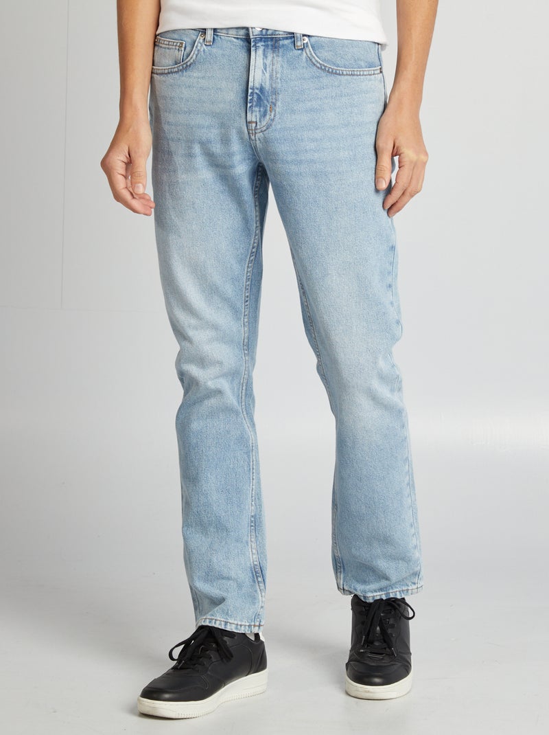 Rechte jeans - L32 BLAUW - Kiabi