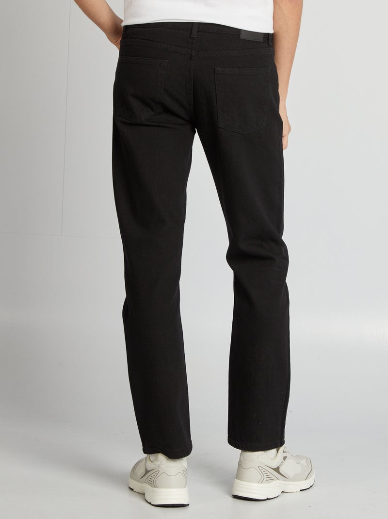 Rechte jeans - L32 ZWART - Kiabi