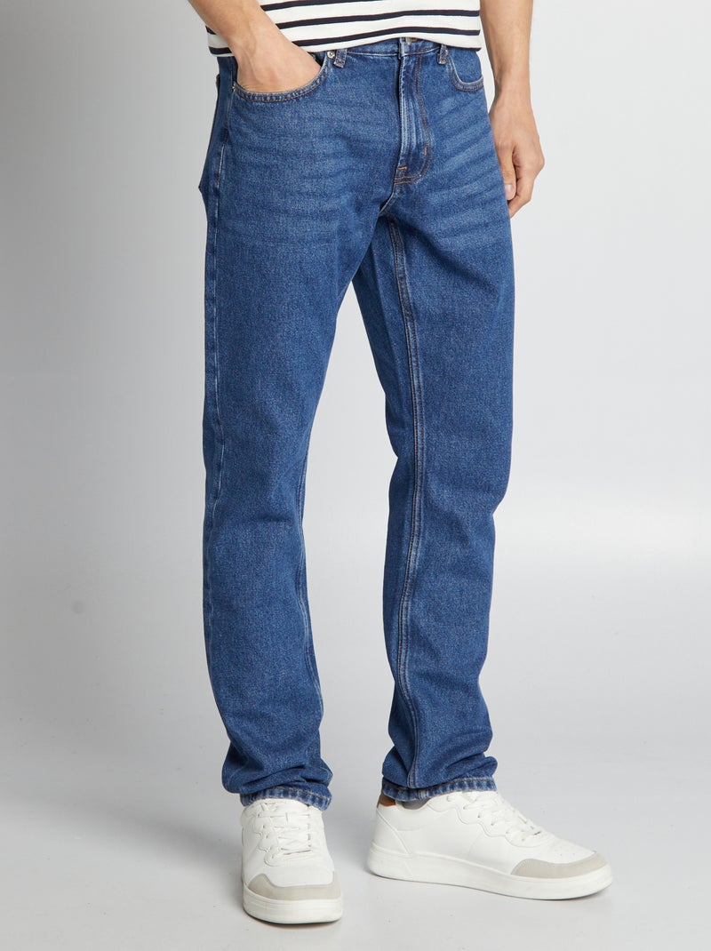 Rechte jeans - L34 BLAUW - Kiabi
