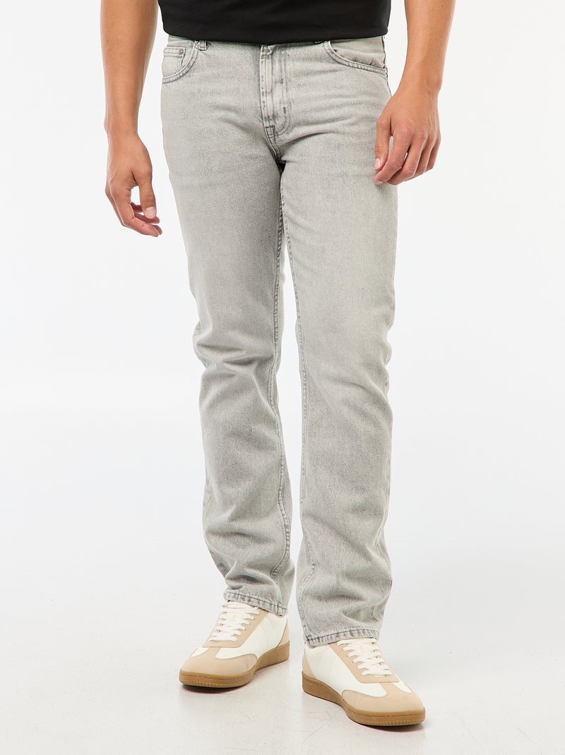Rechte jeans - L34 GRIJS - Kiabi