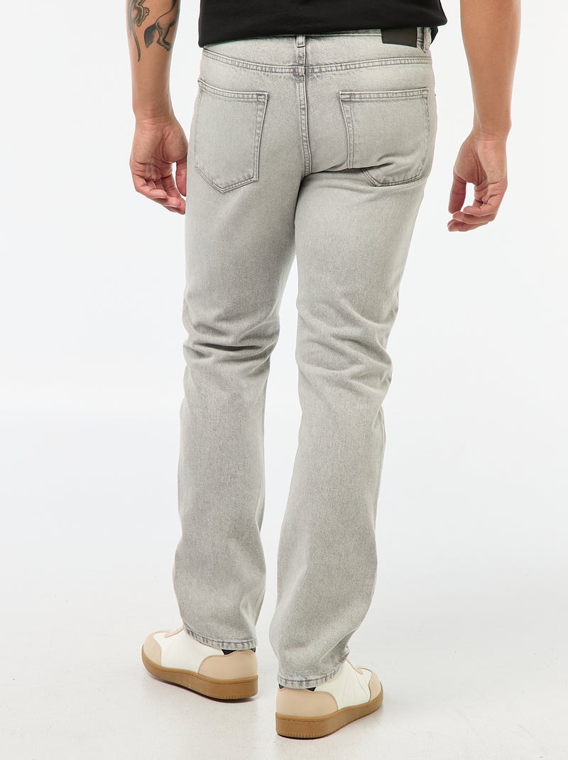 Rechte jeans - L34 GRIJS - Kiabi