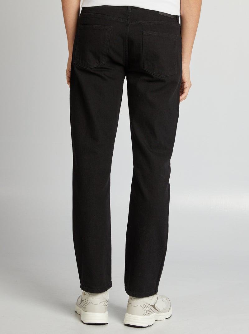 Rechte jeans - L34 ZWART - Kiabi