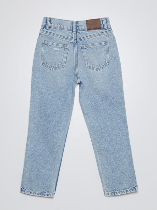 Rechte jeans met hoge taille - Kiabi