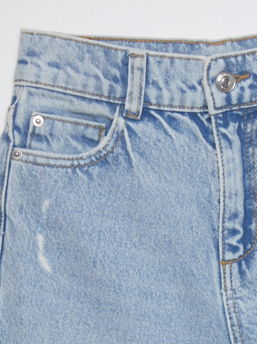 Rechte jeans met hoge taille - Kiabi