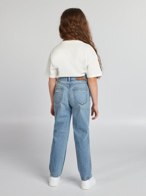 Rechte jeans met hoge taille - Kiabi