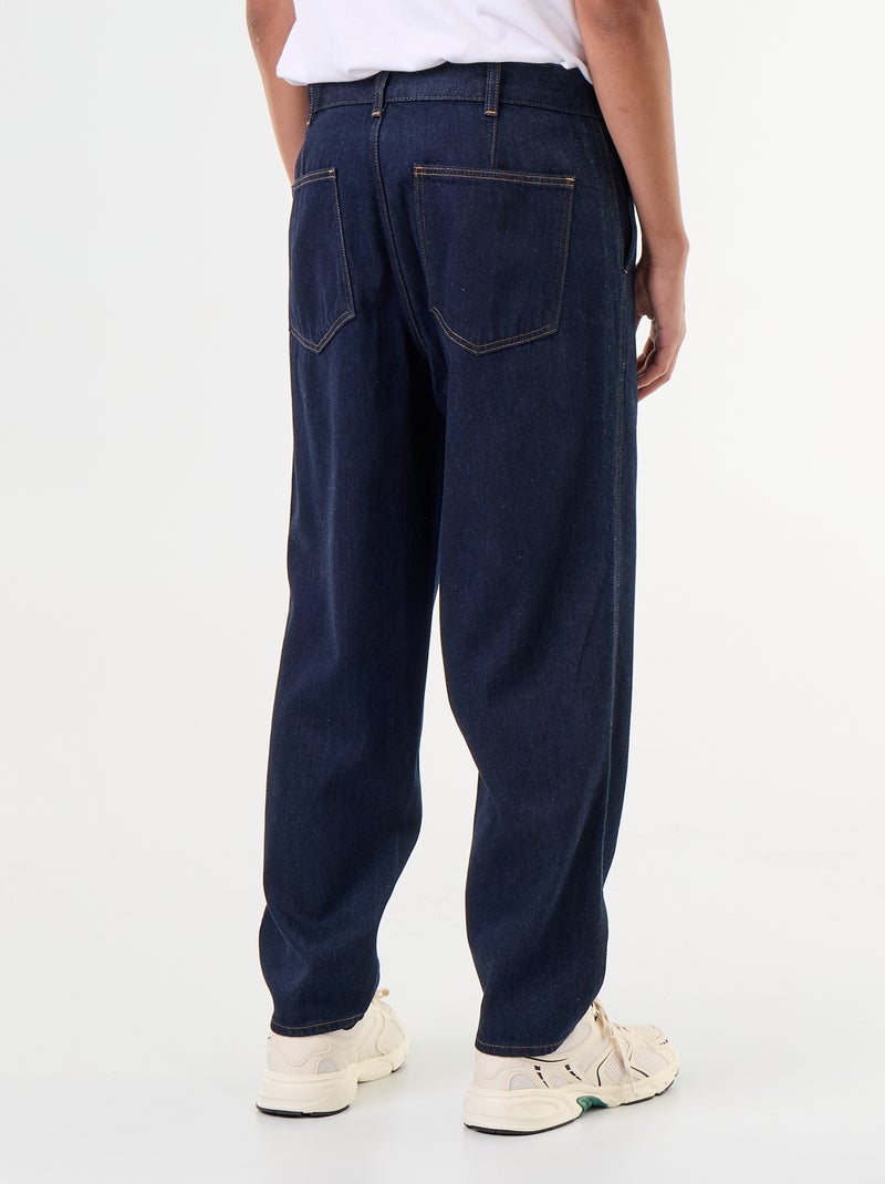 Rechte jeans met steekzakken Blauw - Kiabi