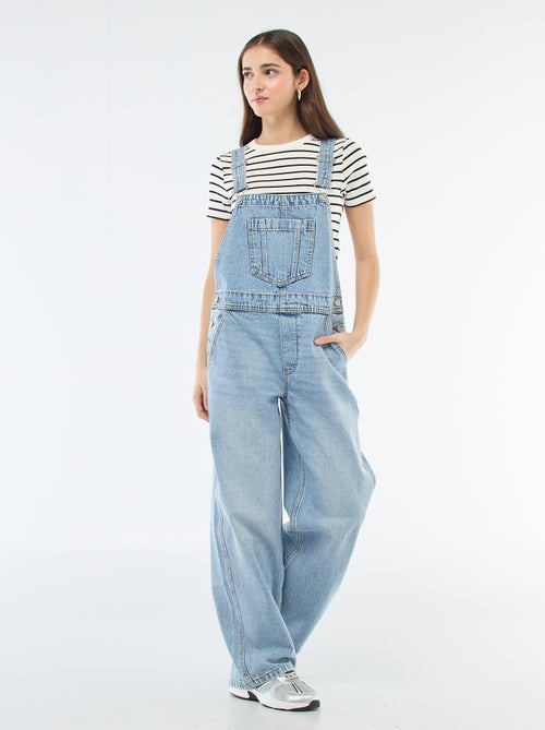 Rechte jeans tuinbroek - Kiabi