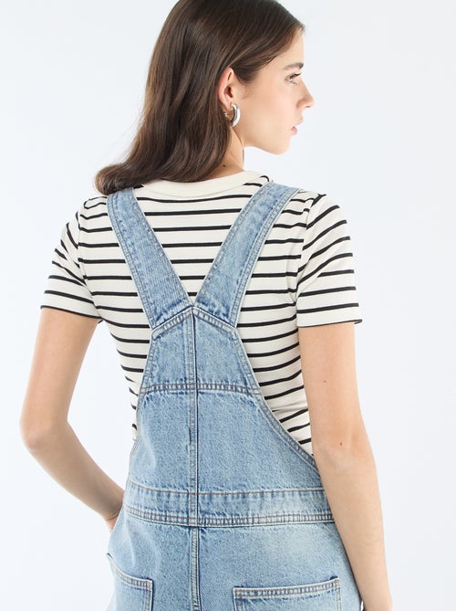 Rechte jeans tuinbroek - Kiabi