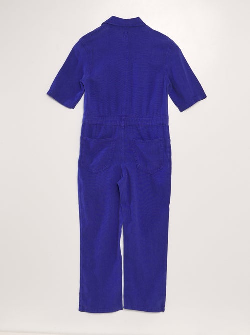 Rechte jumpsuit met korte mouwen - Uniseks - Kiabi