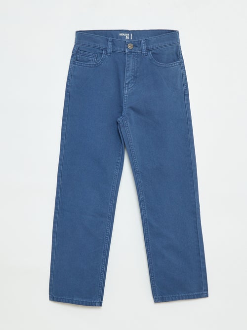 Rechte, regular-fit broek met 5 zakken - Kiabi
