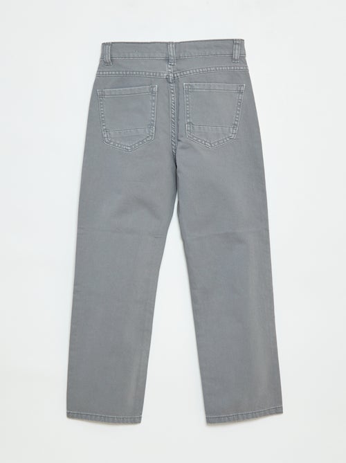 Rechte, regular-fit broek met 5 zakken - Kiabi