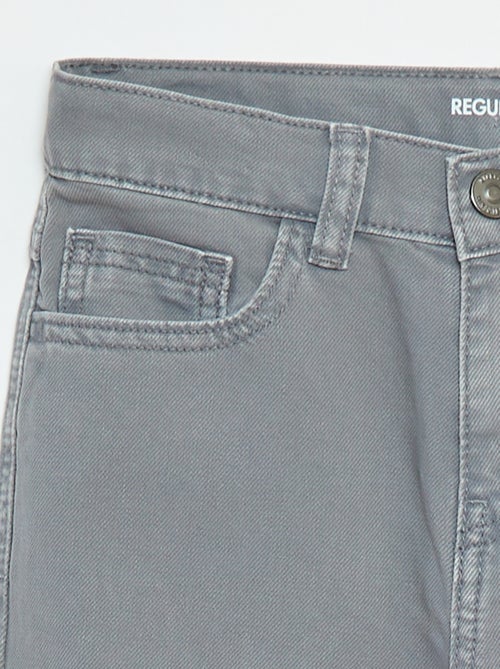 Rechte, regular-fit broek met 5 zakken - Kiabi