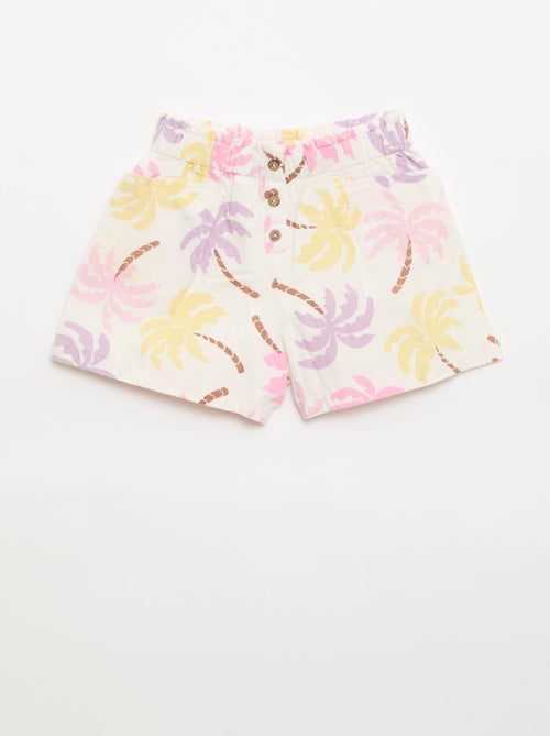 Rechte seersucker short - Kiabi