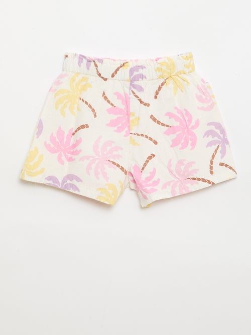 Rechte seersucker short - Kiabi