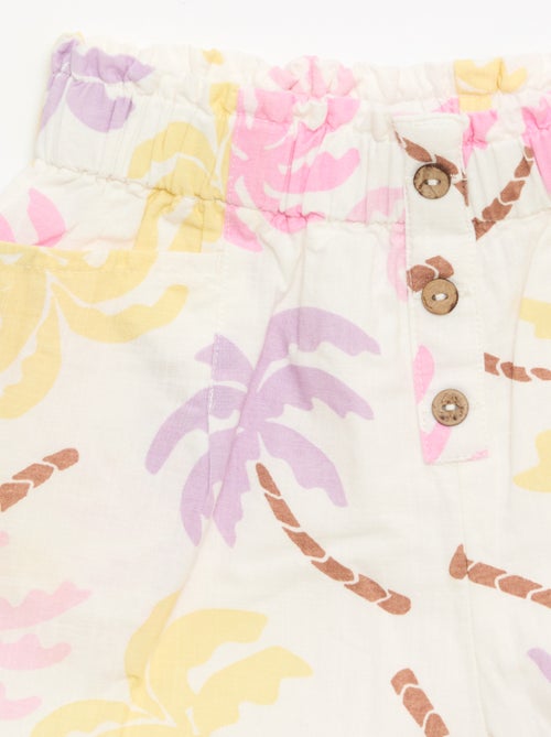 Rechte seersucker short - Kiabi