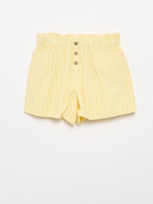 Rechte seersucker short - Kiabi