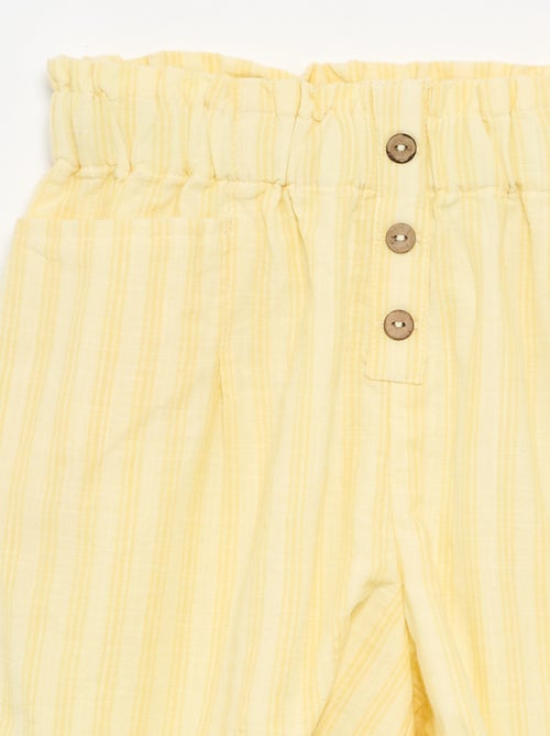 Rechte seersucker short - Kiabi