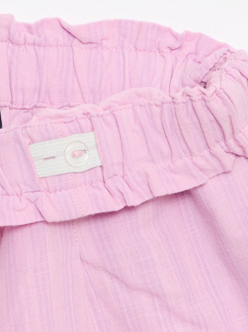 Rechte seersucker short - Kiabi